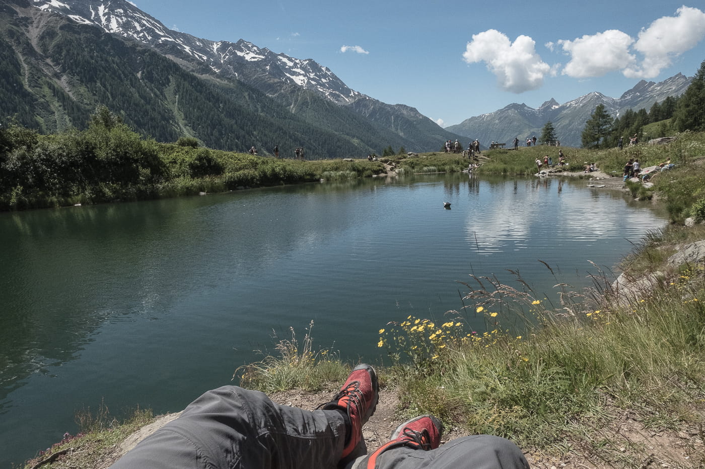 Chillen am Schwarzsee bei Fafleralp