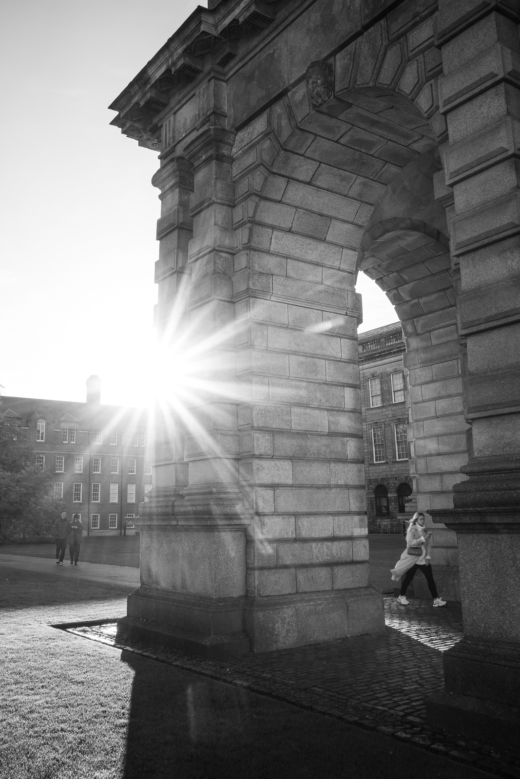 Trinity College in Dublin am Vormittag