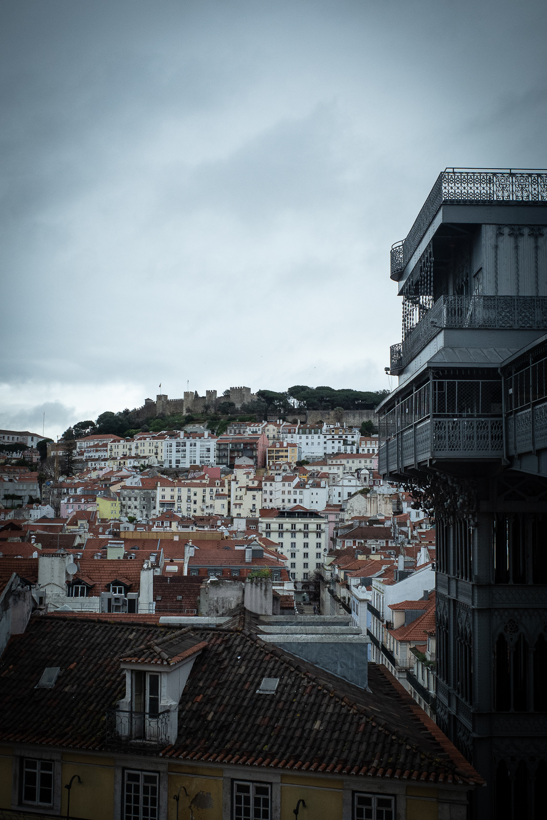 Aussicht beim Lift Elevador Santa Justa