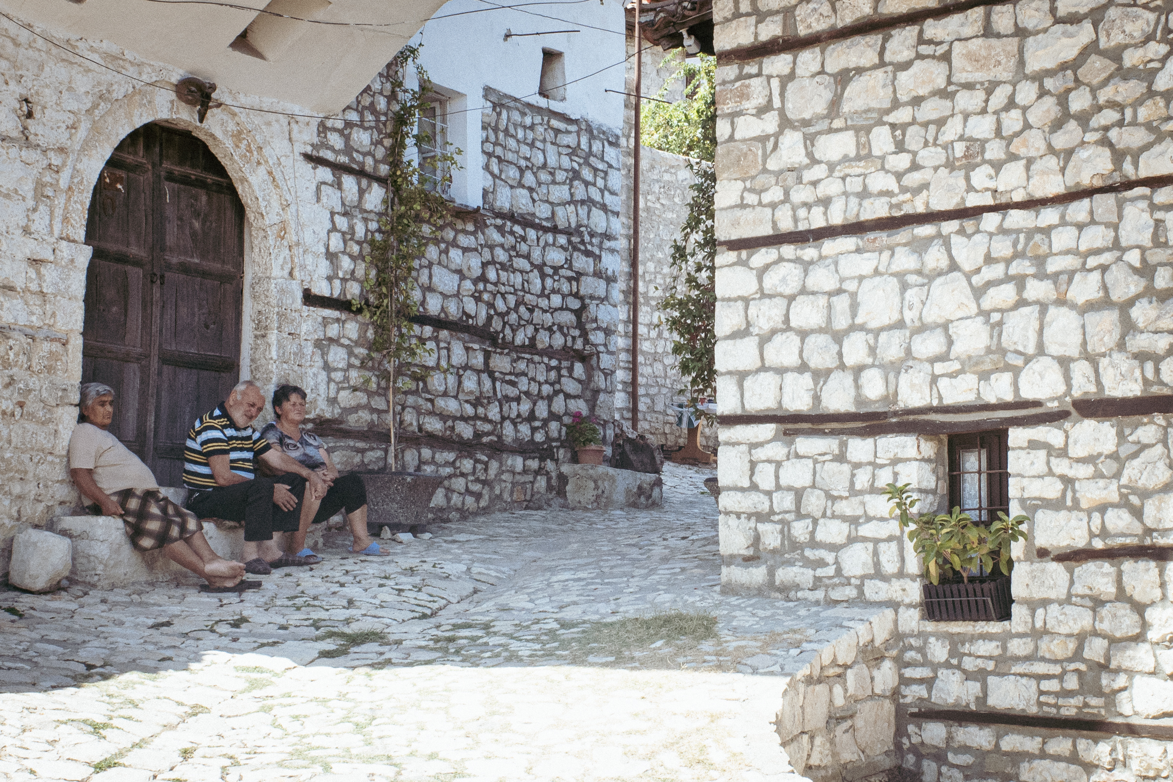 Grosse Sommerhitze in Berat, Albanien