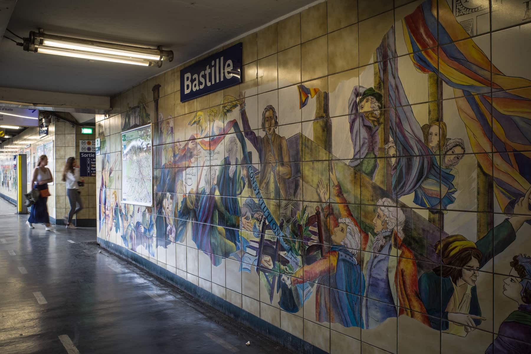 Station Métro Bastille in Paris