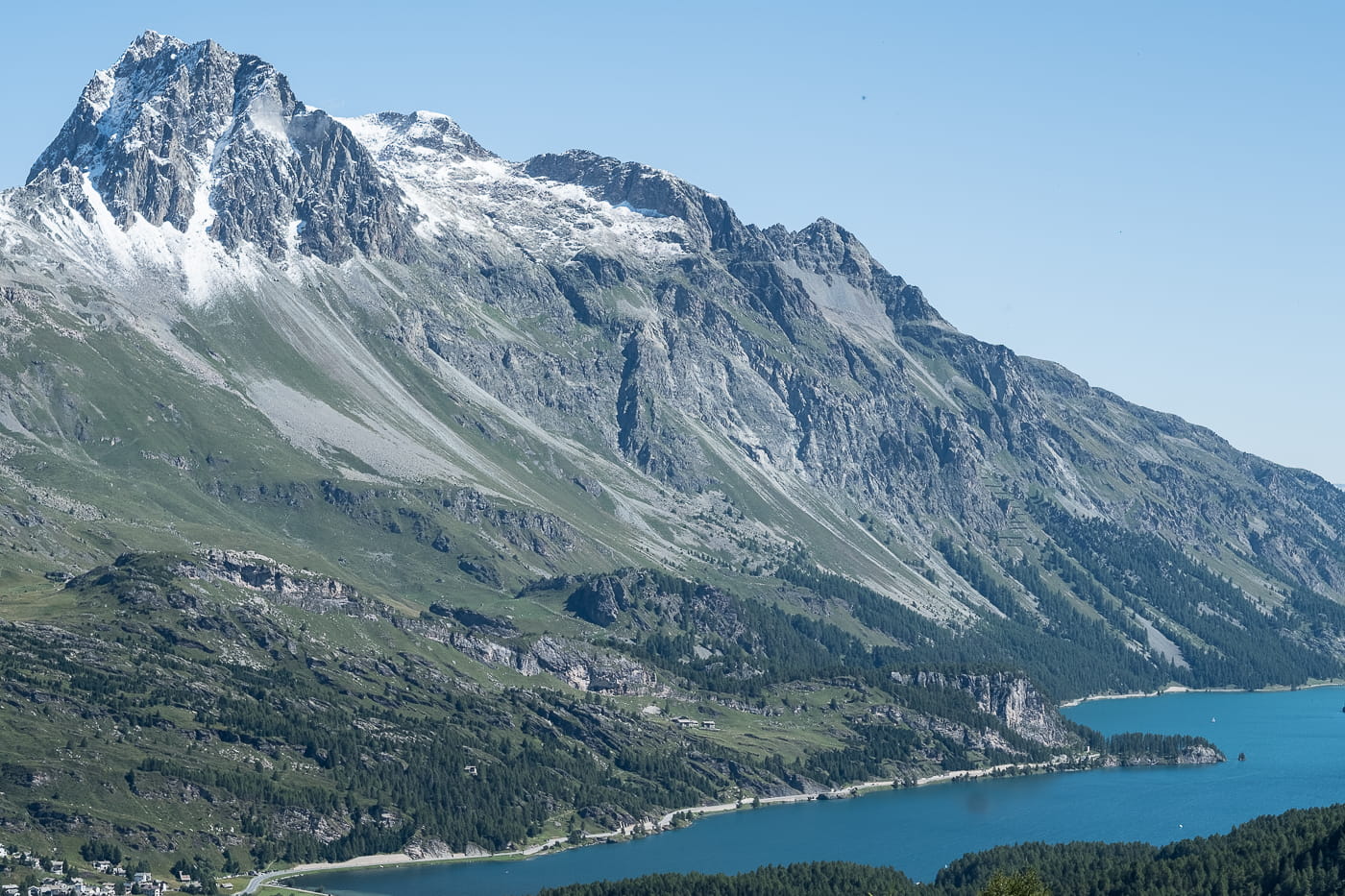 Silsersee und Berge